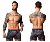 Boxer Male Power 160-299 Soo Cumfy, bleu marine et orange